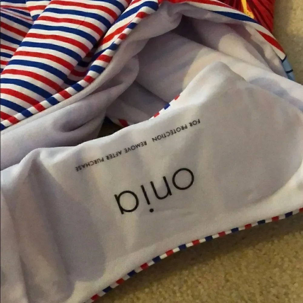 NWT Onia Kelly 1-piece {Barney’s} XL Red/White/Blu